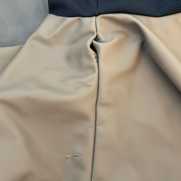 KATRUS Faux Leather Peplum Blouse - Picture 5 of 5